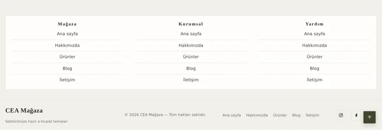 Rozetli düzeninin görünümü