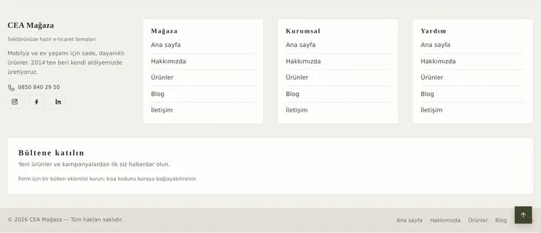 İki katman düzeninin görünümü