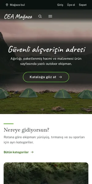 Breathe — Outdoor temasının mobil görünümü