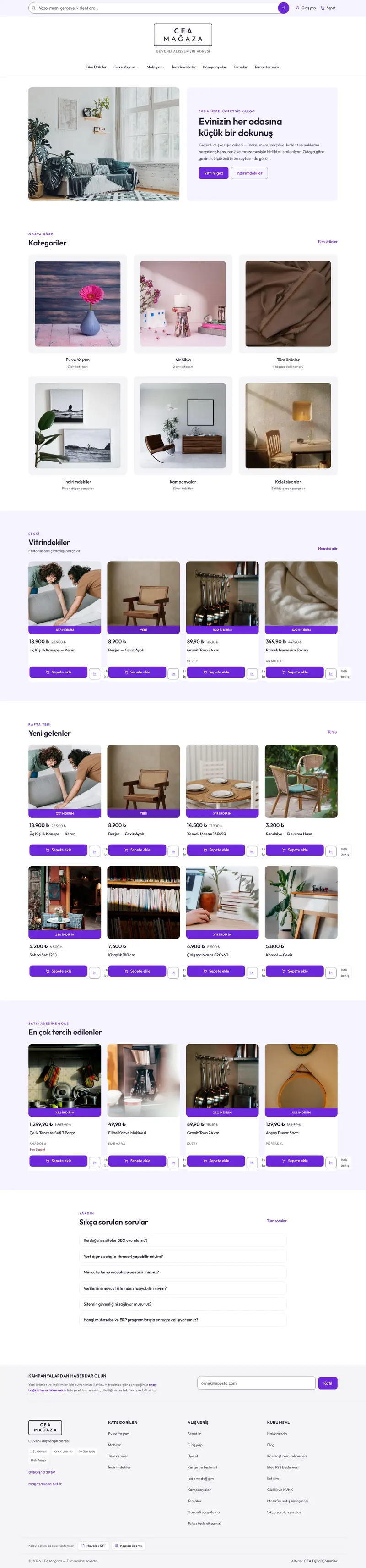 Decorico — Ev Dekorasyon temasının ana sayfası