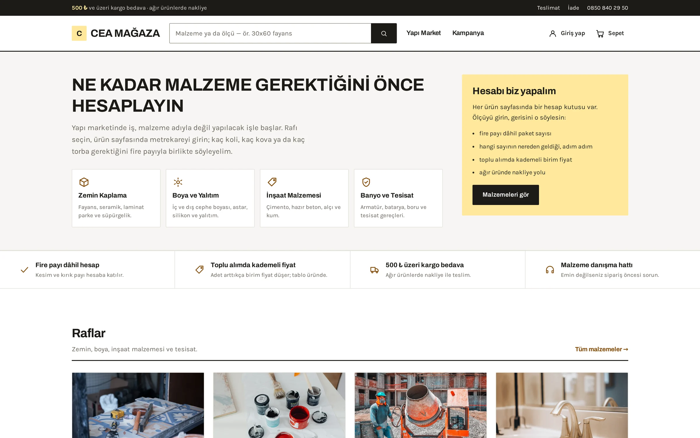 Mala — Yapı Market ve Hırdavat teması önizlemesi