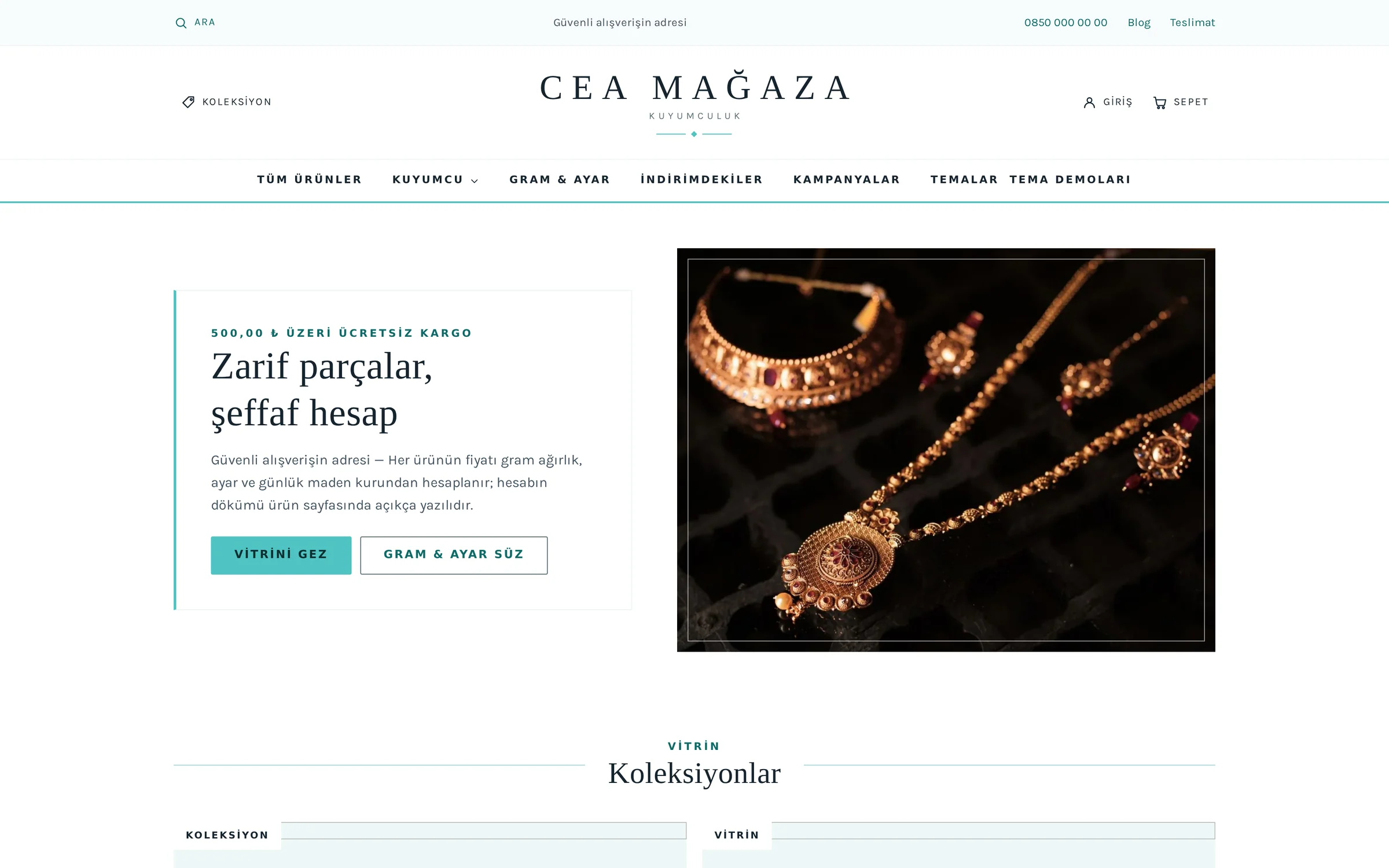 Seasy — Kuyumcu teması önizlemesi